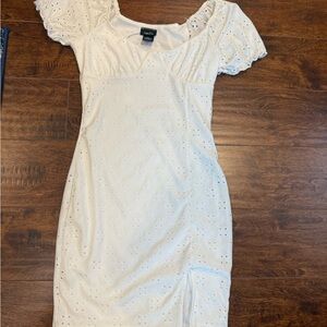 Rue21 White Eyelet Midi Dress
